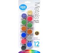 Cra-Z-Art Palmer Peinture acrylique Métaux 12ct Pots