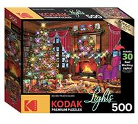 Cra-Z-Art - RoseArt - Kodak Premium Holiday Light Up - Chiots de Noël - Puzzle de 500 pièces