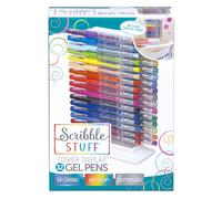 Cra-Z-Art Scribble Stuff 32CT Gel Penns Tower 32 Bright Fun Couleurs Un assortiment de 12 Classic 10 Neon et 10 Couleurs d'encre de mode m talliq