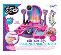 Cra-Z-Art Shimmer 'n Sparkle 8-en-1 Lite-Up Designer Nail Studio