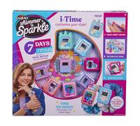 CRA-Z-ART Shimmer N Sparkle I Time Montre numérique avec peaux décoratives, cadres à clipser et bracelets pour filles de 8 ans