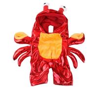 Crab Costume For Dogs, Cute Polyester Pet Costume With Selectable Sizes And Eye-catching Design, Dog Crab Costumes Easy To Put On And Take Off For Various Parties Ande Events, Funny Bulldog Clothing
