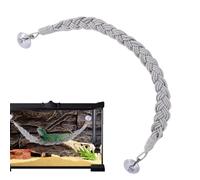 Crab Hermit Crabe Calculer avec crochets - vis à cordes de terrarium, jute d'escalade pour reptiles robustes flexibles | Jouets de crabe ermite avec crochets d'aspiration, décorations d'habitat resist