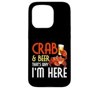 Crab Lover Crab & Beer, C'est Pourquoi Je suis Ici pour Manger du Crabe Coque pour iPhone 15 Pro