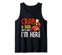 Crab Lover Crab & Beer, C'est Pourquoi Je suis Ici pour Manger du Crabe Débardeur