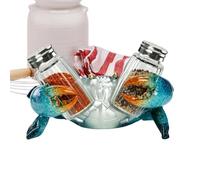 Crab Shaped Salt Pepper Holder - Resin Decor, Coastal Kitchen