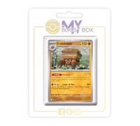 Crabaraque 052/086 Reverse Version Poké Ball - Myboost X Écarlate et Violet 10.5 Foudre Noire - Coffret de 10 Cartes Pokémon Françaises