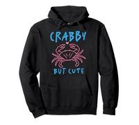 Crabby But Cute Funny Crabe Ocean Lover Design Beach Summer Sweat à Capuche