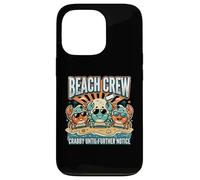 Crabby Until Further Notice Beach Crew Summer Coque pour iPhone 13 Pro