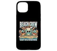 Crabby Until Further Notice Beach Crew Summer Coque pour iPhone 15 Plus