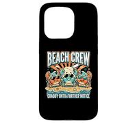 Crabby Until Further Notice Beach Crew Summer Coque pour iPhone 15 Pro