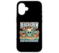 Crabby Until Further Notice Beach Crew Summer Coque pour iPhone 16