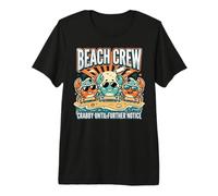 Crabby Until Further Notice Beach Crew Summer T-Shirt Haut de Gamme