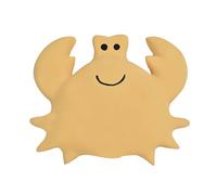 Crabe en caoutchouc naturel jaune TU
