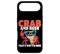 Crabe et bière C'est Pourquoi Je suis Ici Fruits de mer Crabe Manger Coque pour iPhone Air