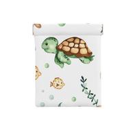 Crabe Mignon de Tortue de mer d’Aquarelle, Sac de Rangement pour Femmes, Portefeuille supérieur à Presser, Petit Porte-Monnaie, Pochette de Changement