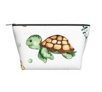 Crabe Mignon de Tortue de mer d'aquarelle, Trousse de Toilette Trousse de Maquillage Sac à cosmétiques Trousse de Toilette de Voyage Portable