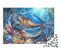 Crabe Océan Perle 1000pcs Mini Puzzle pour Adultes Cadeau d'anniversaire | 38x26cm Carton Décor De Chambre Coupe Précise Cadeau D'anniversaire Détente