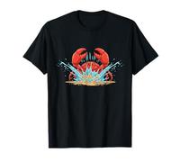 Crabe Rouge Big Ocean Water Splash T-Shirt