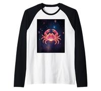Crabe Zodiac Cancer - Énergie de l'océan céleste Manche Raglan