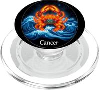 Crabe Zodiac Cancer - Énergie de l'océan céleste PopSockets PopGrip pour MagSafe