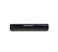 Crabop Adaptateur d'axe traversant en alliage d'aluminium de 20 mm à 15 mm pour fourche de VTT, manchon réducteur noir pour conversion de moyeu de 100/110 mm (110 mm)