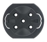 Crabop Adaptateur de base fixe en plastique pour vélo Garmin, kit de réparation avec vis autotaraudeuses pour remplacer le support endommagé, insert noir 33,5 x 28,5 x 7,4 mm