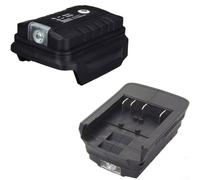 Crabop Adaptateur de batterie 18 V avec lumière LED pour BAT618 BAT622 BAT609, double sortie USB, transformateur de chargeur pour téléphones portables