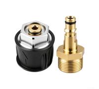 Crabop Adaptateur pour m22 Laiton pour Kärcher K2-K7 Connecteur Rapide | Installation rapide outil, mécanisme push-pull, , compatible pour k2 à pour k7, usage intensif