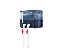 Crabop Aquariophilie Filtre Turnover Box Externe Circulation d'eau Seau PP Matériau PP Pour Élevage de Tortues Koi Bleu Blanc 30 x 22 x 20 cm