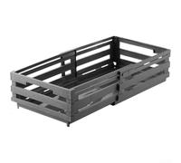 Crabop Boîte de Rangement Extensible PP pour Cuisine et Bureau, 51cm | Boîte de Rangement Extensible en PP, Grande Capacité avec Poignées, Organisateur pour Cuisine et Bureau, Vert
