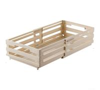 Crabop Boîte de Rangement Extensible PP pour Cuisine et Bureau, 51cm | Boîte de Rangement Extensible en PP, Grande Capacité avec Poignées, Organisateur pour Cuisine et Bureau, Vert