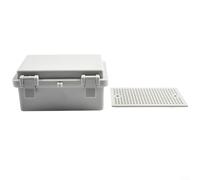 Crabop Boîtier électrique étanche en plastique ABS, IP65, 100 x 150 x 70 mm, pour interrupteurs de rail DIN, contrôle industriel (100 x 150 x 70 mm)