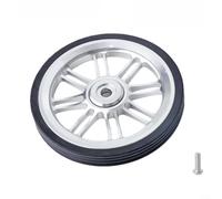 Crabop Brompton - Roue facile en aluminium CNC de 85 mm pour vélo pliant, rouleau anodisé résistant à l'usure, accessoire léger de 63 g, noir (argenté)