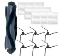 Crabop Brosse principale de rechange, brosses latérales, kit de filtre pour aspirateur robot Eufy C10 avec station auto-vide, facile à installer