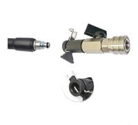 Crabop Buse de nettoyeur haute pression en acier inoxydable 6,35 mm à connexion rapide 2320 psi pour Karcher, Bosch, Nilfisk, Black Decker (B)