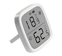 Crabop Capteur intelligent de température et d'humidité, moniteur LCD, alertes de données en temps réel, support flexible, pour bureau à domicile, pour SNZB-02D