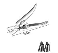 Crabop Casse-noisette Acier 304 Résistant Rouille Casse-noisette Acier | croisÃ©e unique, pour bord dentelÃ© sÃ©curisÃ©, ouvre effort, acier inoxydable pour premium, usage cuisine quotidien