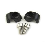 Crabop Collier de guidage de câble de frein de fourche de vélo pour fixation de boîtier de fil avant, ABS et support en acier pour réparation d'entretien de vélo, noir