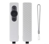 Crabop Coque de protection en silicone pour télécommande Logitech Spotlight - Souple et antidérapante - Avec cordon - Manchon antichoc pour présentations et réunions (blanc)