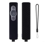 Crabop Coque de protection en silicone pour télécommande Logitech Spotlight - Souple et antidérapante - Avec cordon - Manchon antichoc pour présentations et réunions (noir)