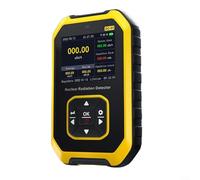 Crabop Détecteur de rayonnement nu ire avec tube Geiger-Müller, batterie 1100 mAh, alarme son/flash/vibration pour rayons X, carrelage, test de sécurité alimentaire (jaune)