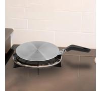 Crabop Disque Diffusion Chaleur Induction Acier 13cm pour moka Disque(20cm) | Acier inoxydable , distribution thermique uniforme, pour idéal extraction café riche, compatible toutes plaques