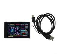 Crabop Écran LCD IPS 3,5", pour AIDA64, écran USB-C 320 x 480 avec rotation à 360 ° et gradation automatique, moniteur matériel PC prêt à l'emploi