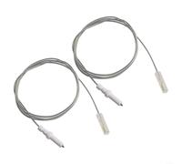 Crabop Électrode d'allumage pour cuisinière à pour gaz, câble 900mm et céramique pour robuste. Pièce de rechange universelle pour facile à installer pour barbecue et four extérieur. Lot de 2