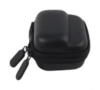 Crabop Étui de transport rigide pour caméra d'action avec cache d'objectif pour Insta360 Go3 3S, sac de rangement en cuir PU EVA pour randonnée, voyage (noir)