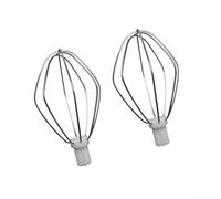 Crabop Fouets en Acier Inoxydable pour Robot pour bosch, Lot de 2 Accessoires Durables et Lavables au Lave-vaisselle pour Crèmes et Pâtisseries