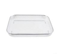 Crabop Grille Rôtissage Four Air 29.5x24.5cm Pieds Surélevés | Construction pour robuste, pour bord renforcé, résiste à la déformation, poids pour idéal, usage quotidien intensif