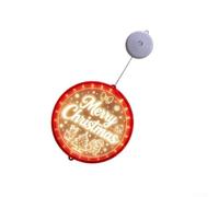 Crabop Guirlande Rideau LED Noël 3,5m pour lumière Blanche Chaude Guirlande(Merry Christmas)
