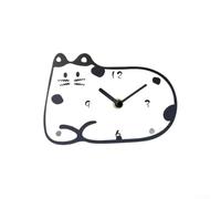 Crabop Horloge de Bureau Chat en Acrylique Silencieux Design